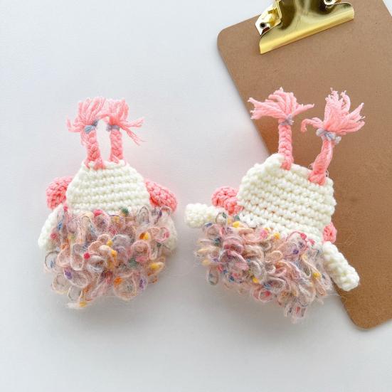 Crochet Cartoon Earbud Case for AirPods 1/2/3/4 for AirPods Pro 1/2/3 Bluetooth-compatible Wireless Earphone Charging Case Cover Headphone Protective