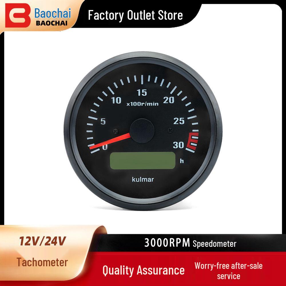 Счетчик моточасов и тахометр для дизельного генератора STM-3000 12/24В 12V