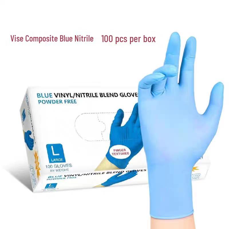 Food Grade Disposable Nitrile Gloves - Waterproof & Oil-proof for Catering, Home, Beauty, Hairdressing, Nail Art, Tattoo