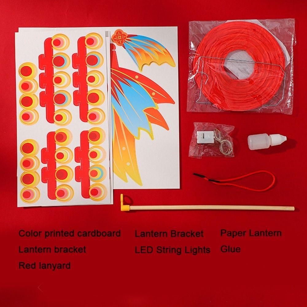 Handmade Goldfish Lantern Paper Handheld Lantern Cute Fish Middle Autumn Festival Lantern  DIY