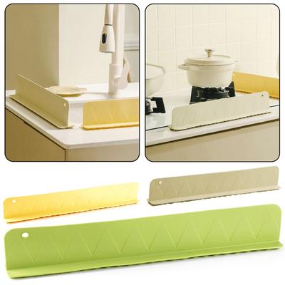 High Quality Soft Silicone Splash Guard Sucker Oil-Proof Water Baffle Plate Kitchen Sink Water Baffle Bar Kitchen Gadget
