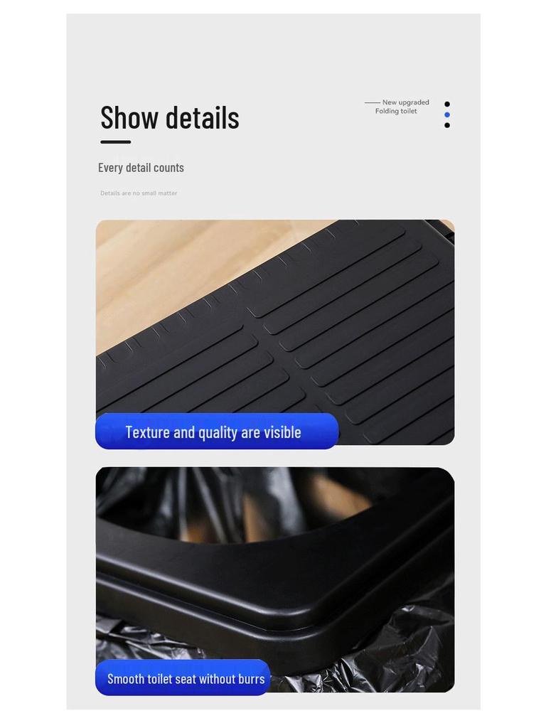 Foldable Portable Camping Toilet for Kids and Adults