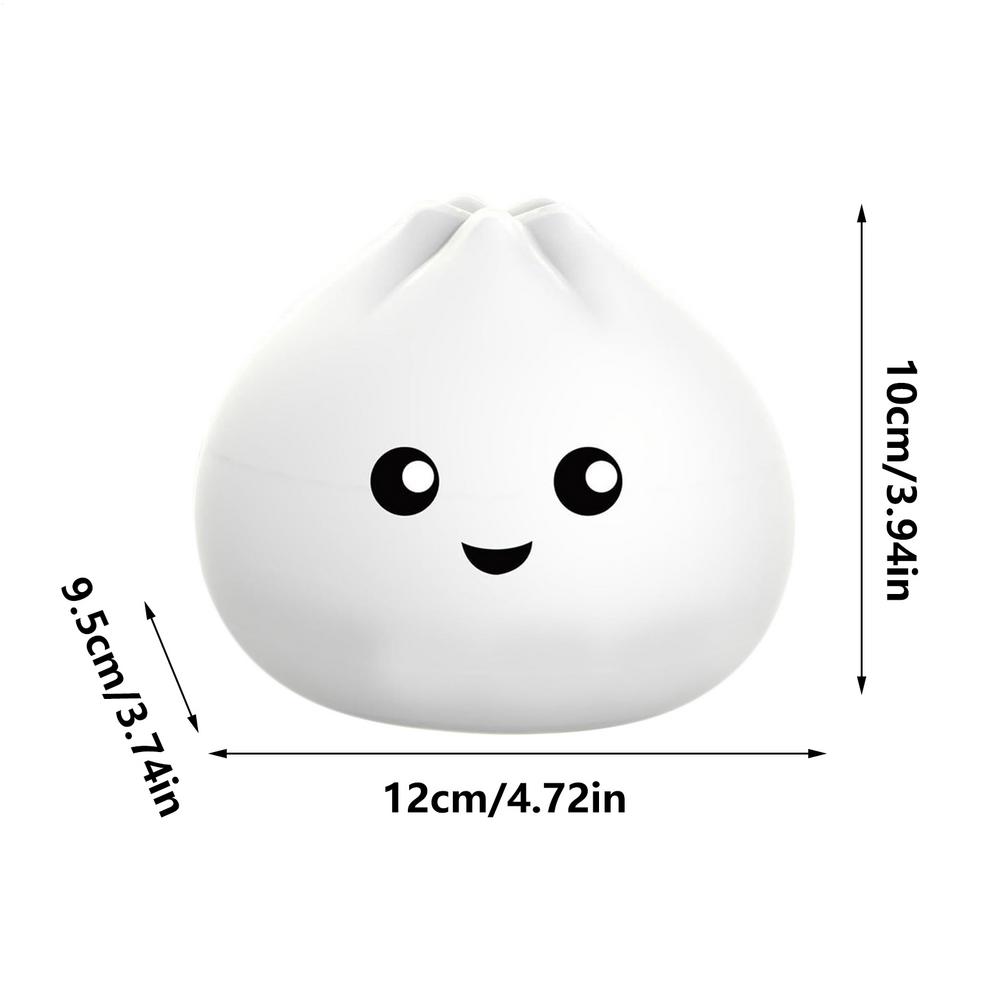 Cute Night Light Squeezable Dumpling Dimmable Nightlight Tap Control Night Lamp For Kids Boys Girls Teens Adults Home Bedroom