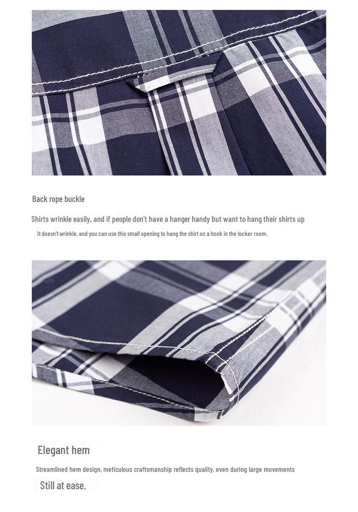 Men's Carbon Brushed Long-Sleeve Plaid Cotton Shirt