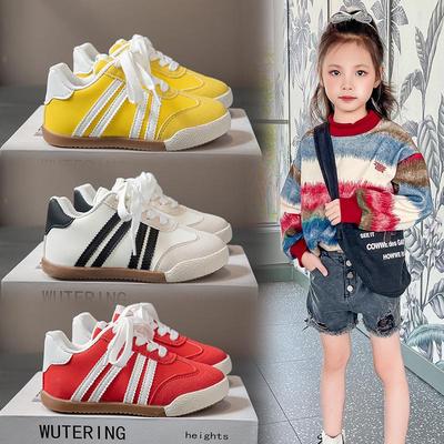Girls' 2025 Spring Casual Sneakers - Soft Sole Korean Style Sports Shoes for Little Ones.