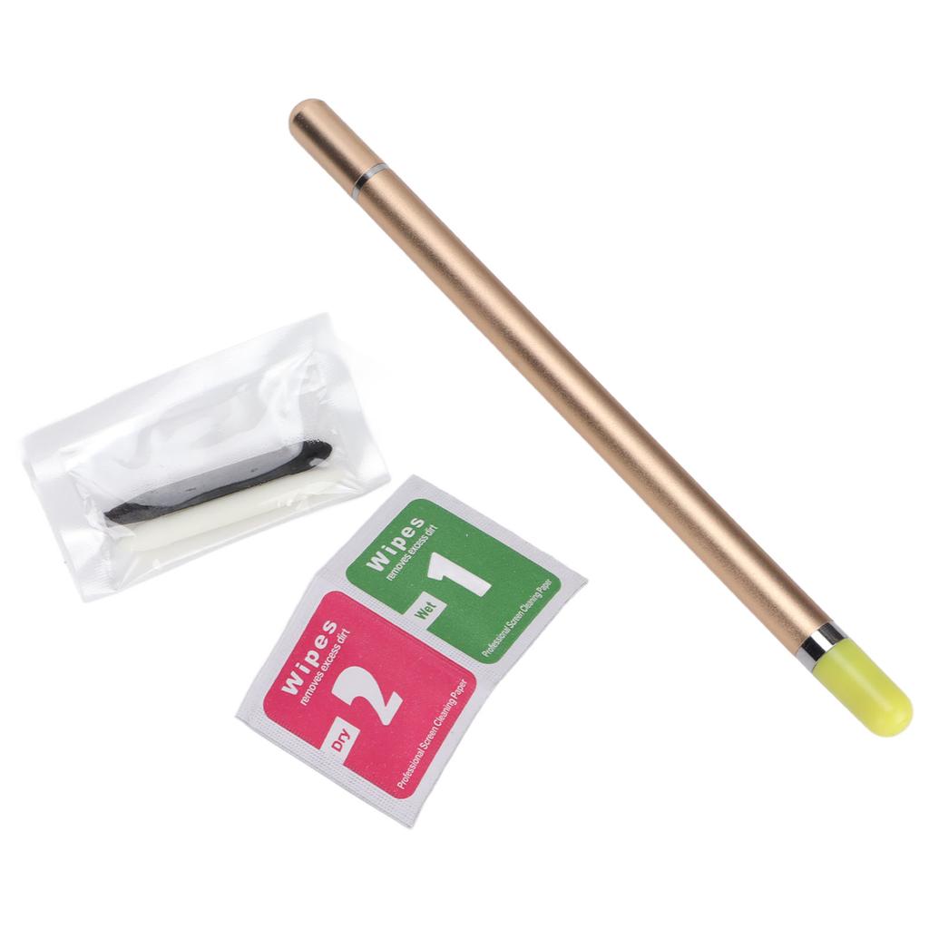 Stylus Pen 2 in 1 Capacitive Touch Screen Pens with Replacement Tips Cleaning Bag for Mobile Phones Tablets Notepad