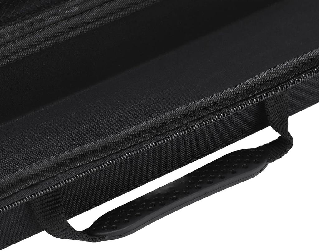 Fishing Rod Case, Fishing Bag, Rod Holder Bag, EVA Hard Shell Bag, Shock Absorbent, Holds Reels and Fishing Rods, Outer Size 54x11x6cm, Inner Size