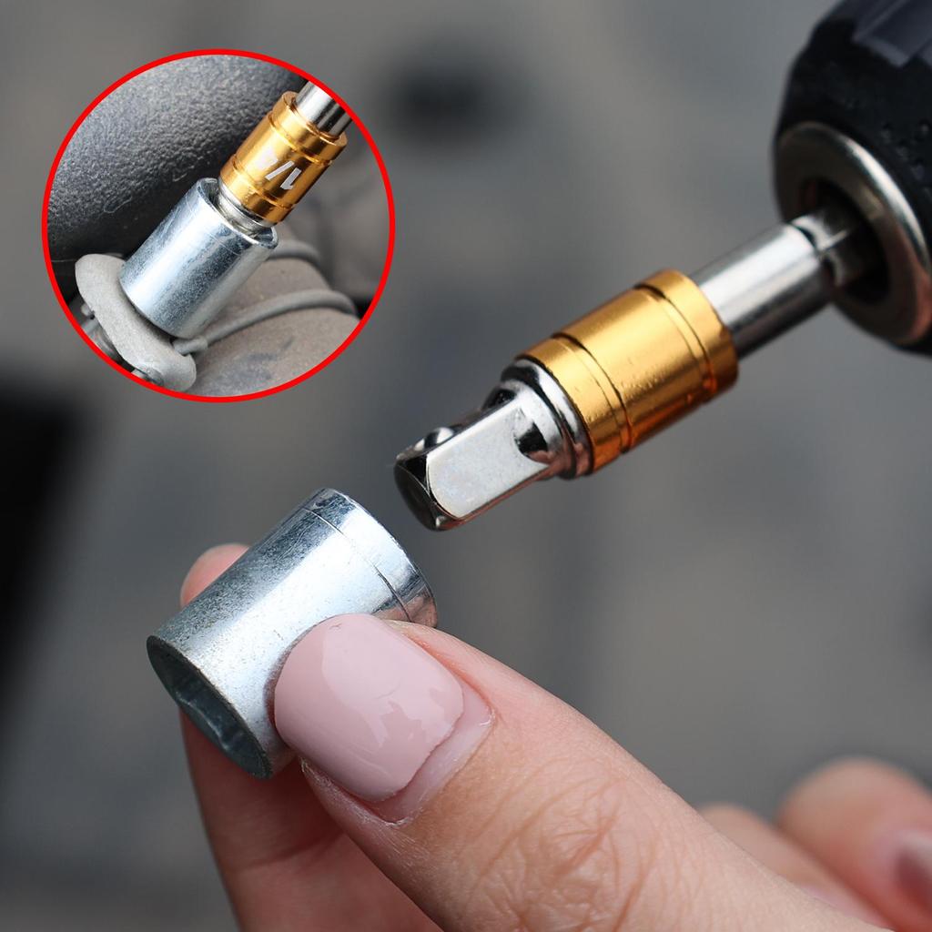 1/4 3/8 1/2 Bit Socket Adapter Set Drill Bit Extension Screwdriver Holder Socket Wrench Tool High Speed Drilling Bits Nut Driver