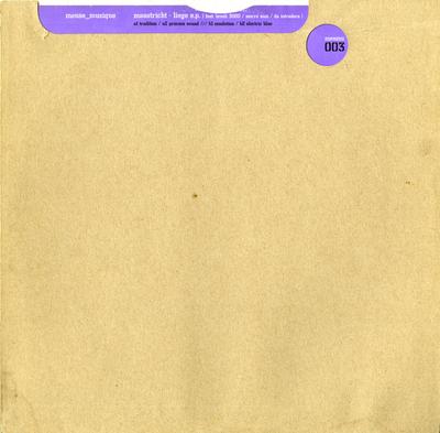 12inch Record VARIOUS - Maastricht - Liege E.P. MEUMU003 Meuse Muzique R 2003 Netherland Dance & Electronica Used