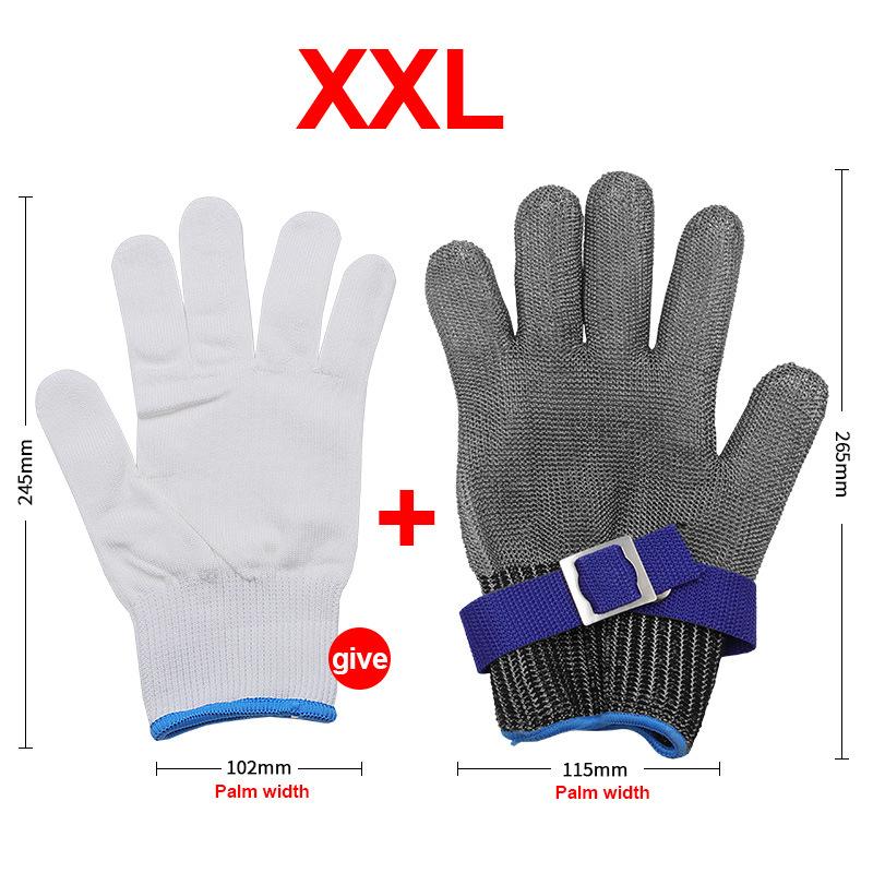 Anti-cutting Metal Gloves Cutting Slaughter Chainsaw Work Labor Protection Hand Protection Stainless Steel Wire Gloves