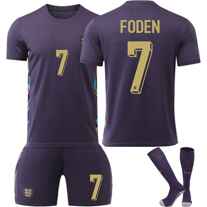 England Auswärtstrikot Nr. 9 10 7 Europapokal Fußballtrikot Erwachsene Kinder Atmungsaktiv Schnelltrocknend Set