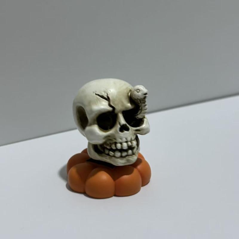 New Halloween Resin Figurine - Ghost Pumpkin Skull Tombstone - Creative Desktop Decoration