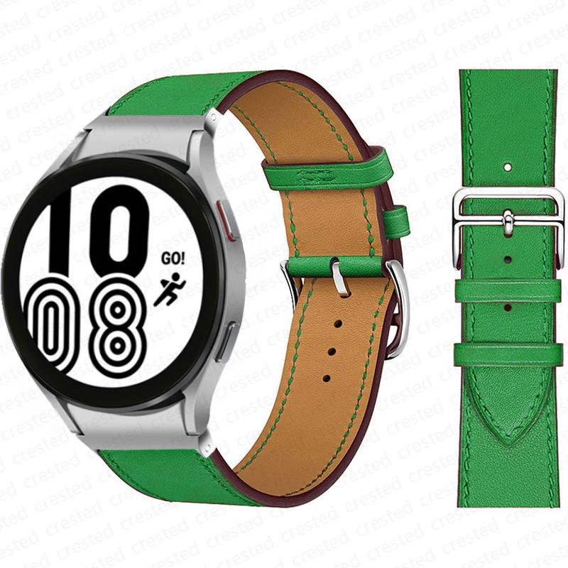 20mm Armband für Samsung Galaxy Watch 6 4 classic/5 Pro 44mm 40mm 47mm 43mm 45 Ohne Lücken Lederarmband Correa Galaxy Watch 6 Armband