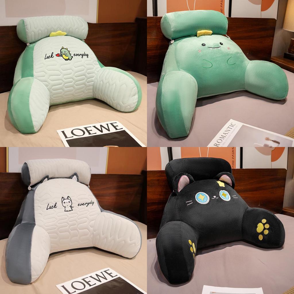 Cartoon Anime Lumbar Pillow With Plush Cover For Bed Couch Support
