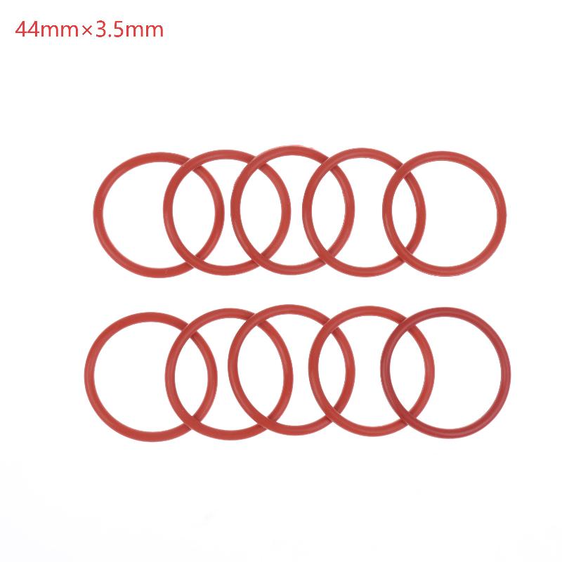 10PCS Silicone O RING For Coffee 43.6*35*4.3 Mm O-Ring VMQ Gasket Seal Thickness 4.3mm ORing Red Rubber