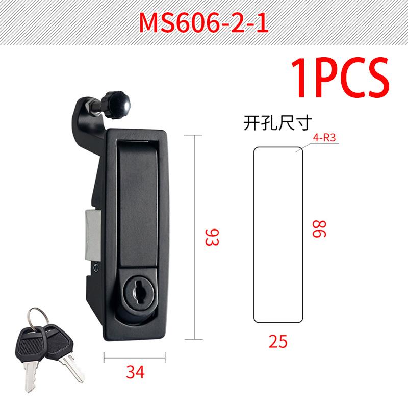 1PCS MS606 Flat Lock Industrial Electrical Distribution Cabinet Lock Zinc Alloy Pressing Electrical Box Lock Hardware Accessorie