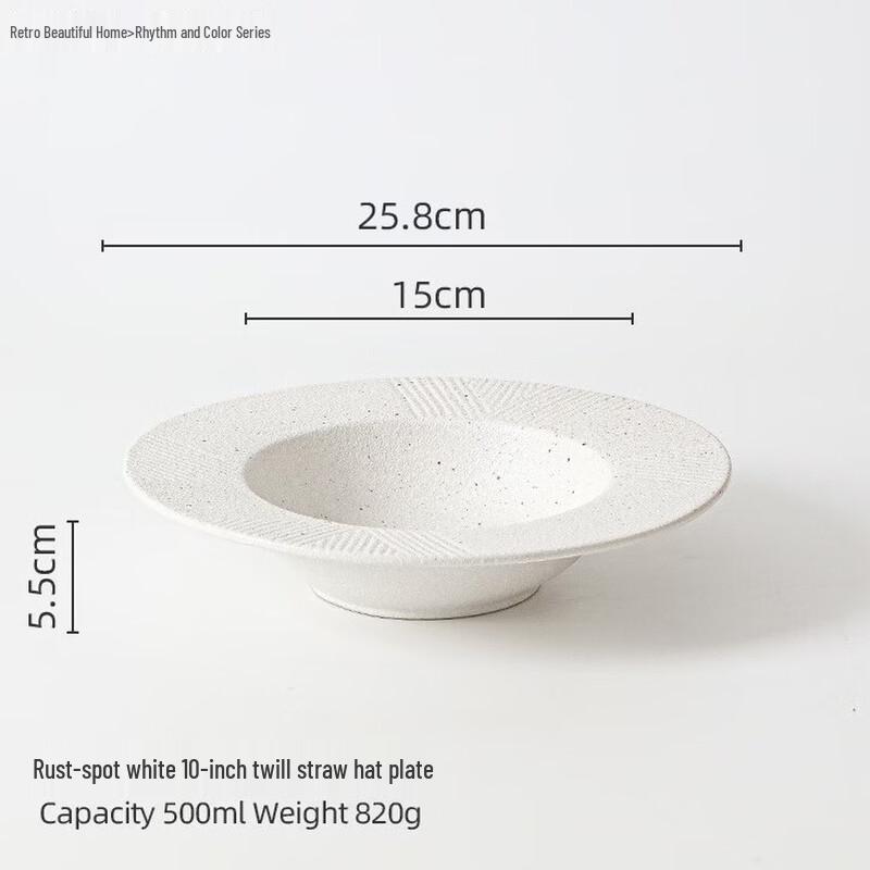 

ZISIZ Japanese Ceramic Straw Hat Plate