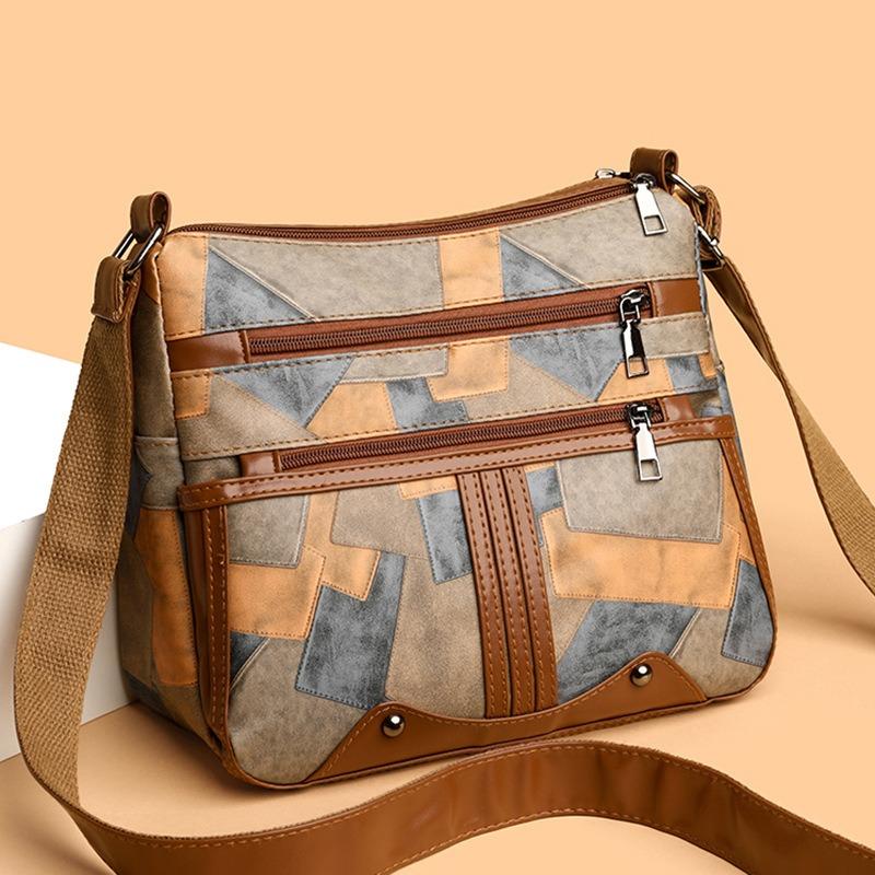 Crossbody-Tasche mit großem Fassungsvermögen und mehreren Fächern