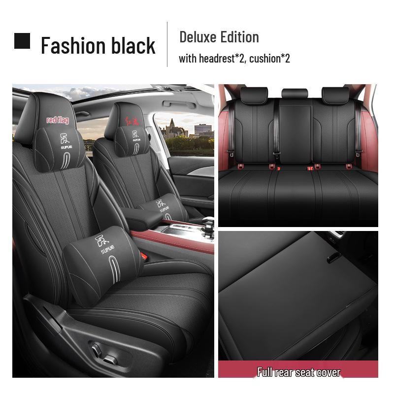 Hongqi H5 Universal Full Leather Car Seat Cushion for All Seasons, New Model, Five-Seat Compatible