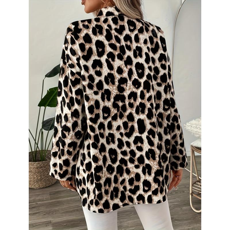 Herbst Elegante Langarm Shirt Top Frauen Revers Blusen Shirts