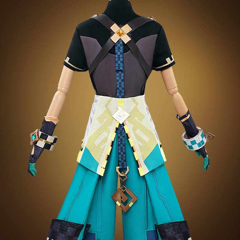 Genshin Impact Kiinichi Cos Costume Cosplay en Polyester Avec Accessoires Pour Fans d'Anime