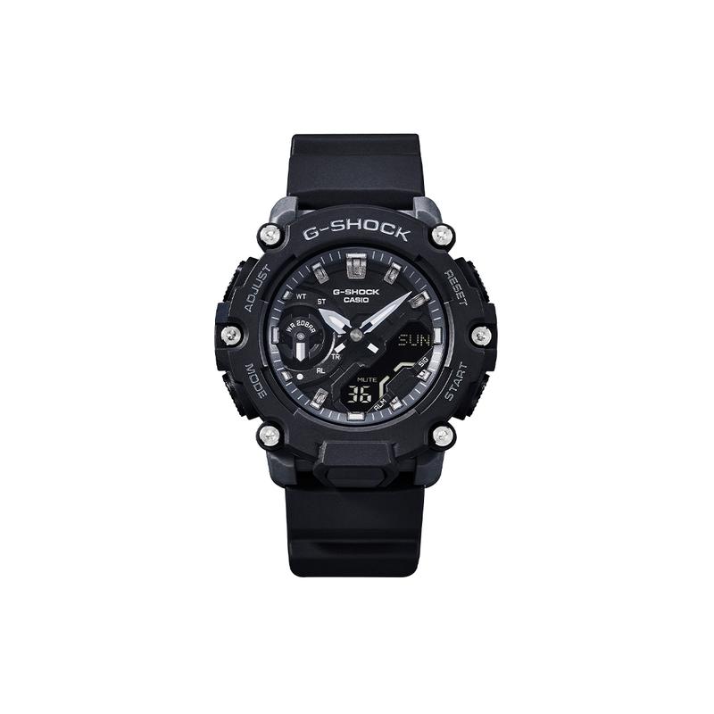 Casio LCD/Pointer Dual Display Series WOMAN Carbon Fiber Core Outdoor Sports Dual Display Lightweight Quartz Movement Resin Strap GMA-S2200-1AJF