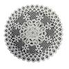 New French Retro Water-soluble Lace Placemat White Round Hollow Heavy Industry Embroidery Table Mat