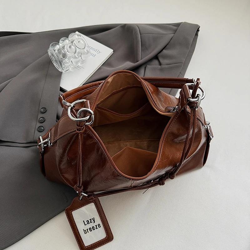 PU Leather Shoulder Bags for Women 2026 Luxury Designer Crossbody Bag Females Fashion Underarm Bags Handbags and Purses