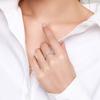 Tancise Classic 925 Sterling Silver  Zircon Ring Ladies Jewelry Wedding Promise Party Gift