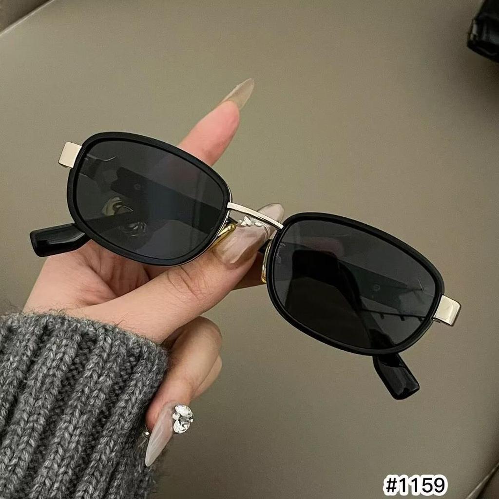 Lunettes de soleil Rétro Européennes Cadre Métallique Ovale Protection UV Strass - 2026 Style Tendance Haut de Gamme