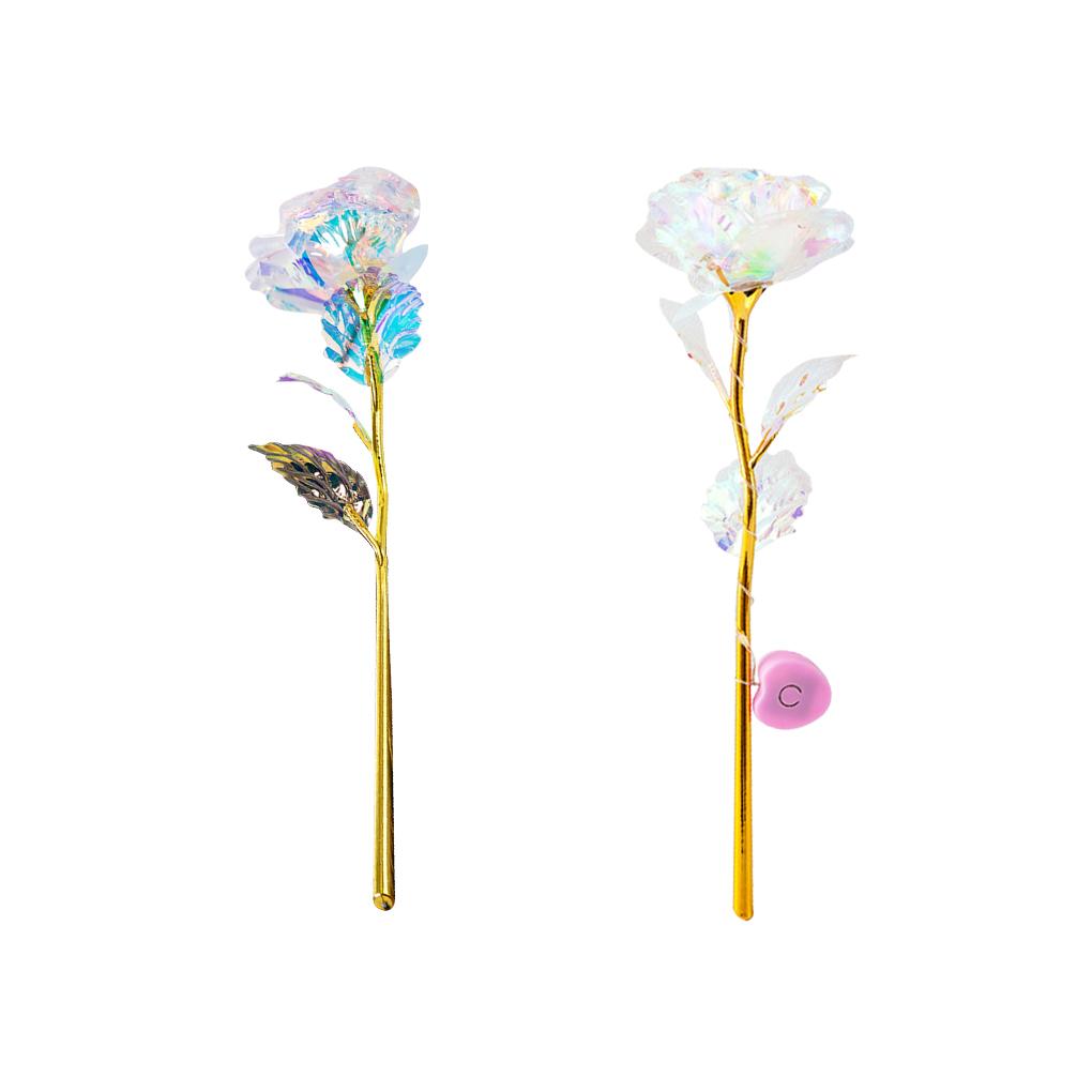 Artificial Flower Golden Foil Rose Wedding Anniversary Flower Party Decoration