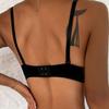 Sutien push-up pentru piept mic pentru femei, lenjerie de corp cu sârmă cu fluture brodat, anti-alunecare, sutien sexy pentru femei la modă