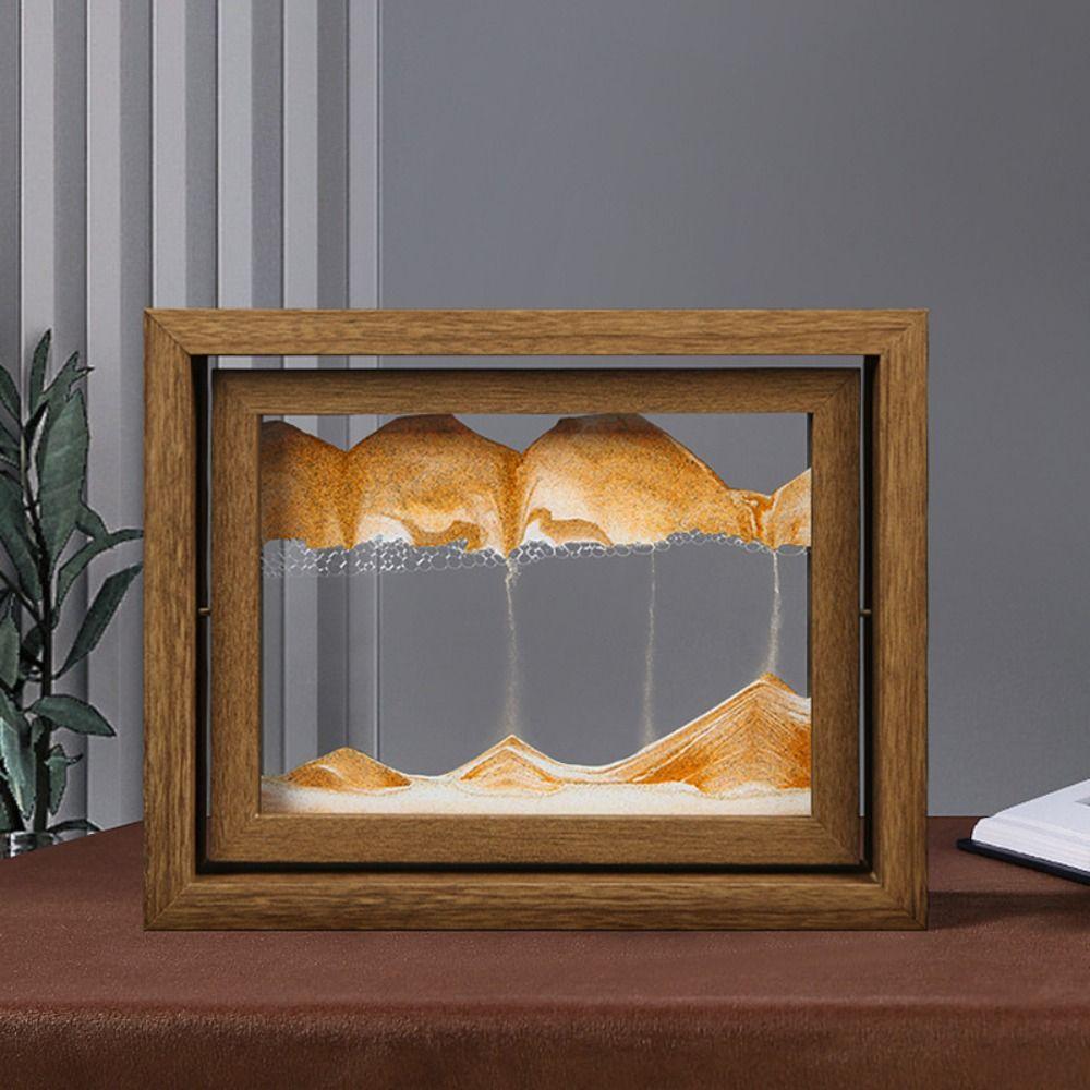 Hourglass Home Decor Birthday Gifts Hourglass Quicksand Painting Desktop Ornament Moving Sand Art