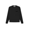 Essentials Long-Sleeve Tee Stretch Limo Men Tops Black 125SU224110F