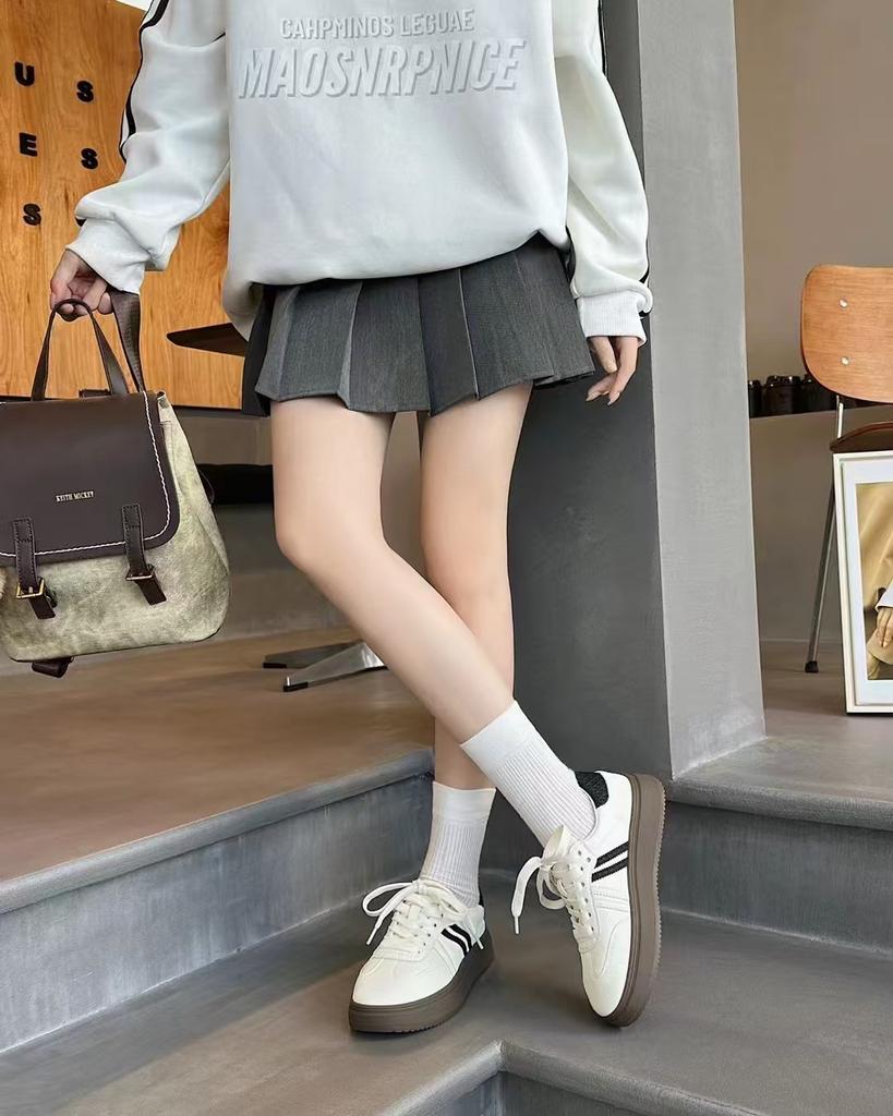 Retro color matching platform German training shoes women's 2025 new fashion versatile comfortable lightweight casual sports shoes