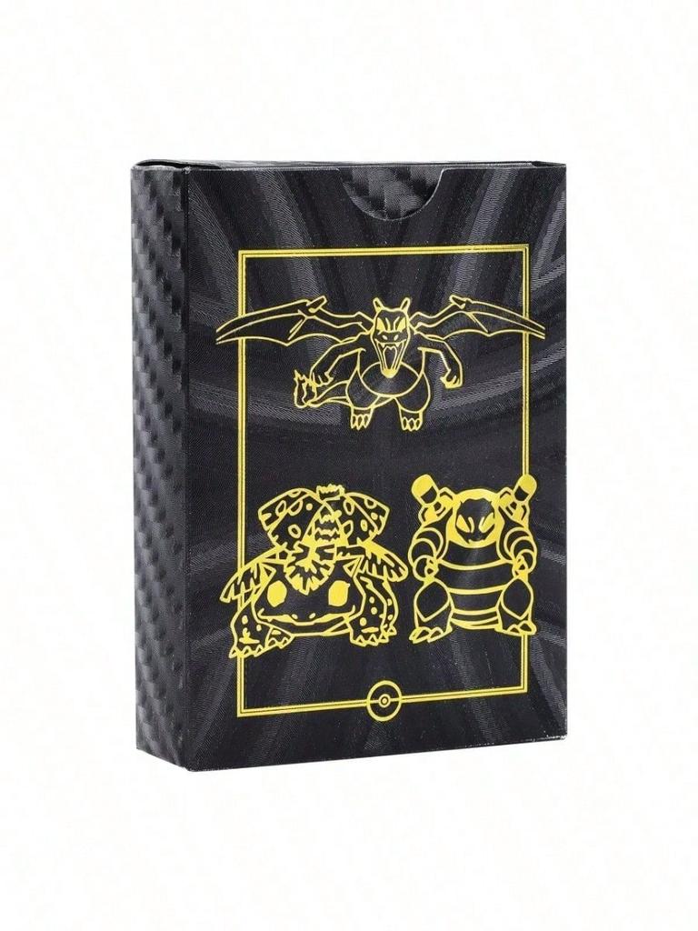 Beautiful 55pcs Pokmon Rainbow Gold Silver and Black English-Language Cards Anime Charizard and Eevee Battle Game Collectibles