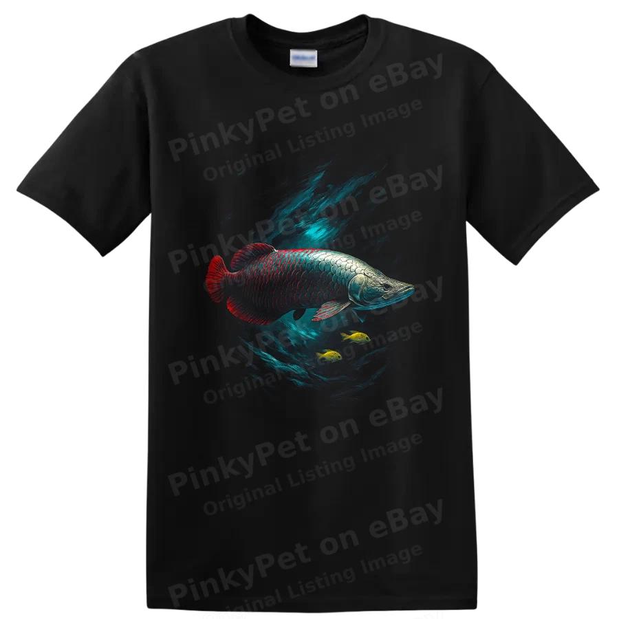 Fish Design T Shirt with Colorful Underwater Scene and Tropical Fish Tee