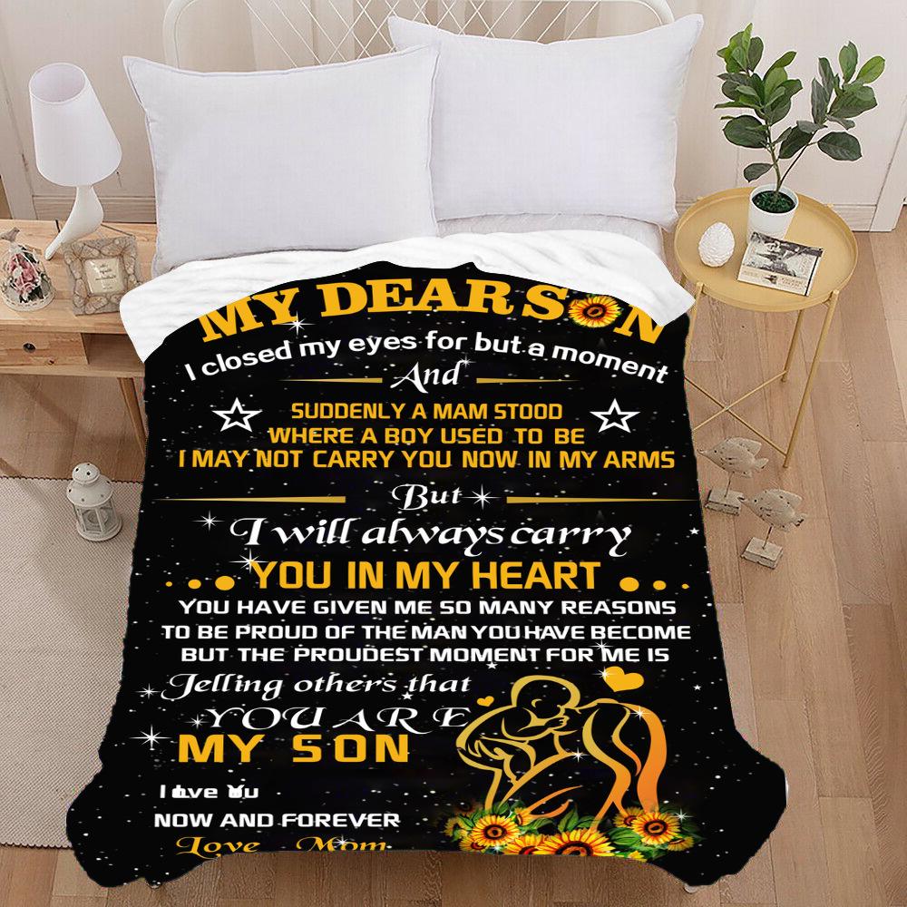 Factory direct supply 3D printed flannel blanket, thickened double-layer blanket, air-conditioned blanket, baby blanket, camping one-piece dropshippin