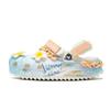 Hiker Clog Summer Walk Crocs Classic Cool Walk National Tide Chain Decorative Buckle Hole Shoes Unisex Blue