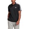 Adidas Polo Shirts Men's Black Polo Collar Moderate Straight Fit GK9097