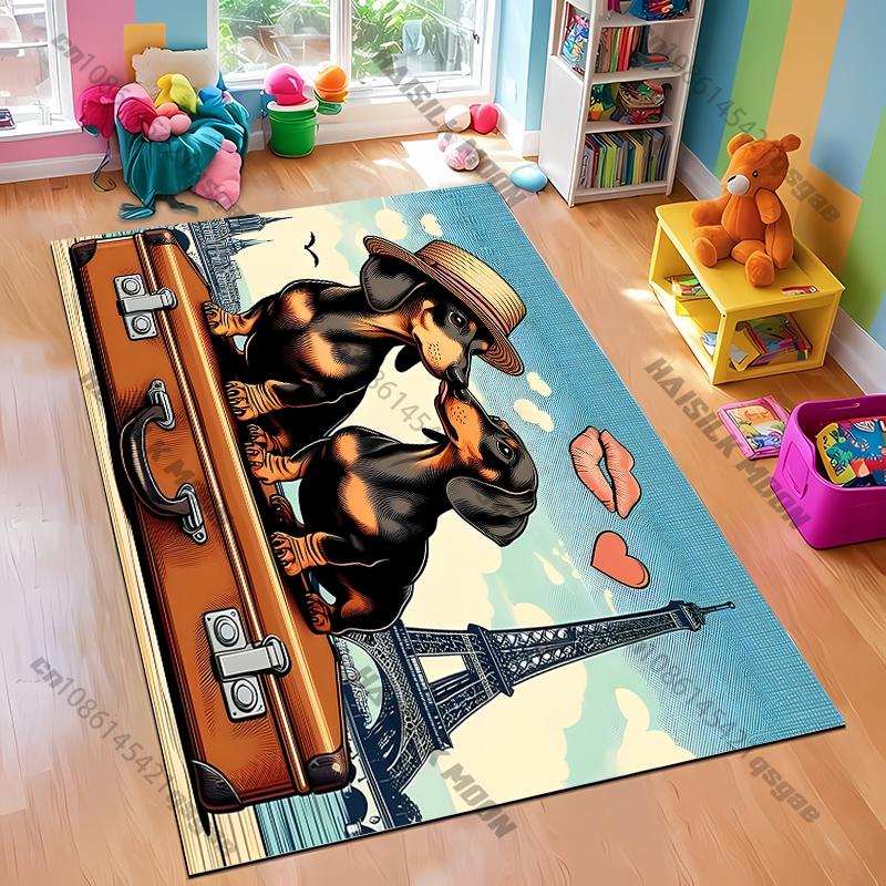 10 Styles Funny Dog Carpet New Release Rug for Living Rooms Bedrooms,Office Areas, Durable Mat Christmas Gift for Friends Family