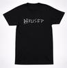 Refused Scratch Logo Black T-Shirt Raw Hardcore Punk Band Text Graphic Tee
