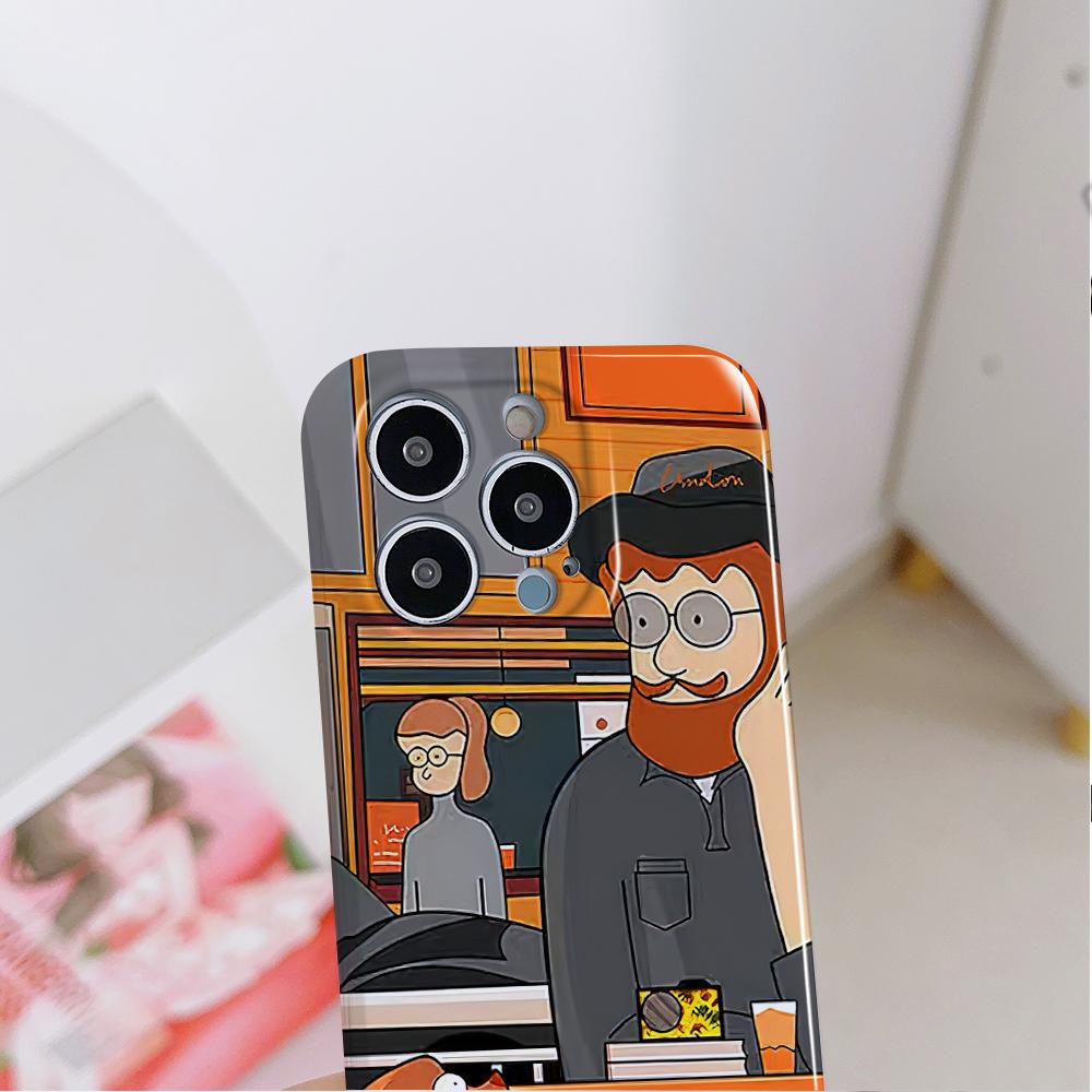 All-inclusive Film Handyhülle Cartoon Mode Design Hartschale Vollständige Abdeckung Kameraschutzhülle für iPhone Huawei Honor Vivo Google