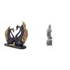 Elegant Swan And Guan Yin Sculpture for European Chinese Art Feng Shui Home Entrance Hallway Bedroom