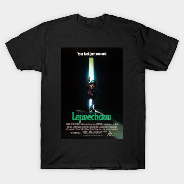 Men Black Print T-shirt Leprechaun Movie Poster No-Cut Transfer Paper Print Cotton Tshirt M чёрный