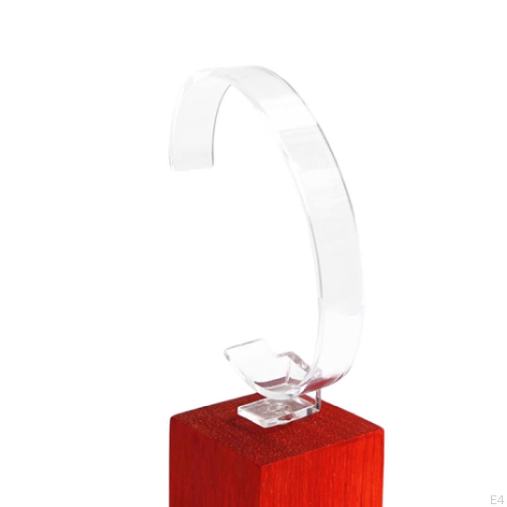Elegant Watch Stand with Wooden Base for Retail Sales and Home Display