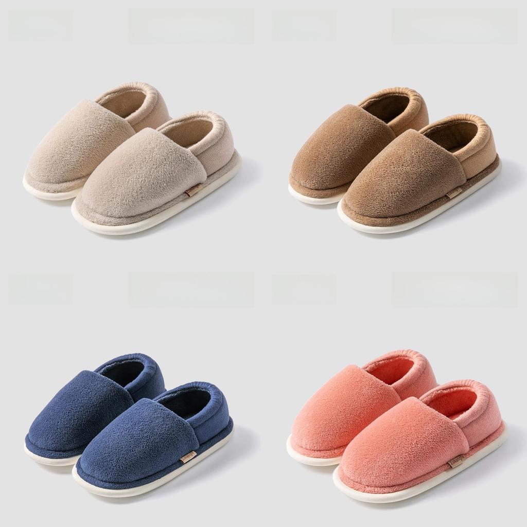 Antibacterial Cotton Slippers For Couples Winter Warm Non Slip Indoor Outdoor Comfort