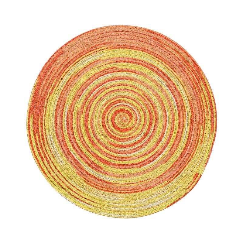 

Круглая плетеная подставка под тарелку, защита от ожогов, элегантная, красивая, украшение для дома 11cm