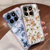 Vintage Floral Pattern Case For Xiaomi Redmi Note 15 Pro 4G Funda Redmi Note 14 13 Pro 5G Clear TPU Silicone Soft Cover
