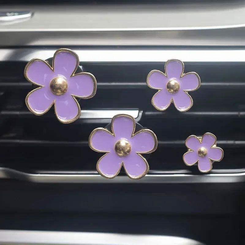 Cute Flower Car Air Vent Clip For Air Conditioning Vents And Interior Decoration